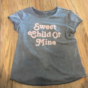 maternity small scoopneck distressed grey t-shirt